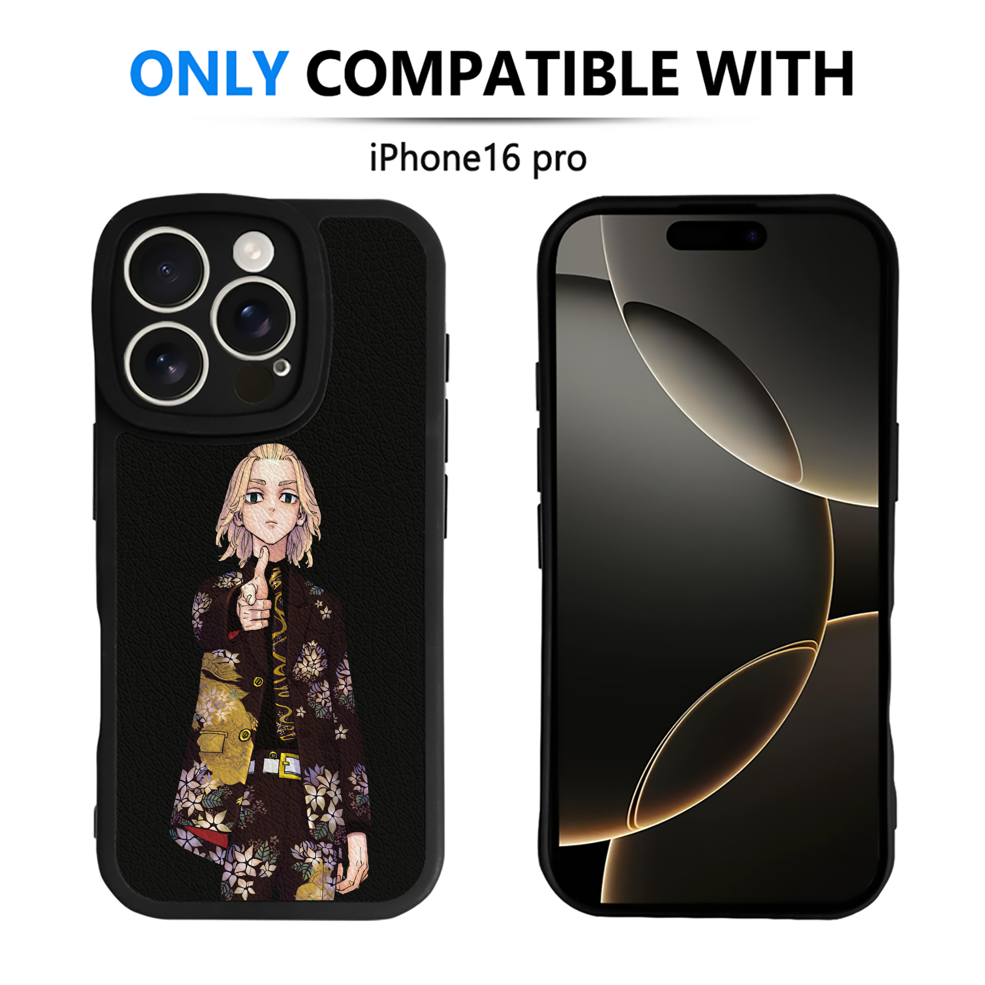 （画像用） 東京リベンジャーズ Tokyo Revengers 【iPhone 16シリーズ対応】シリコンスマホケース（レザー調） 材質：シリコン